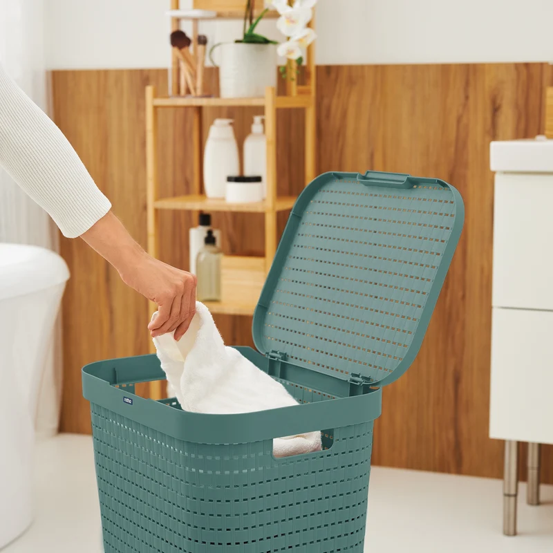 3er Set Wäschesammler 55 l COUNTRY