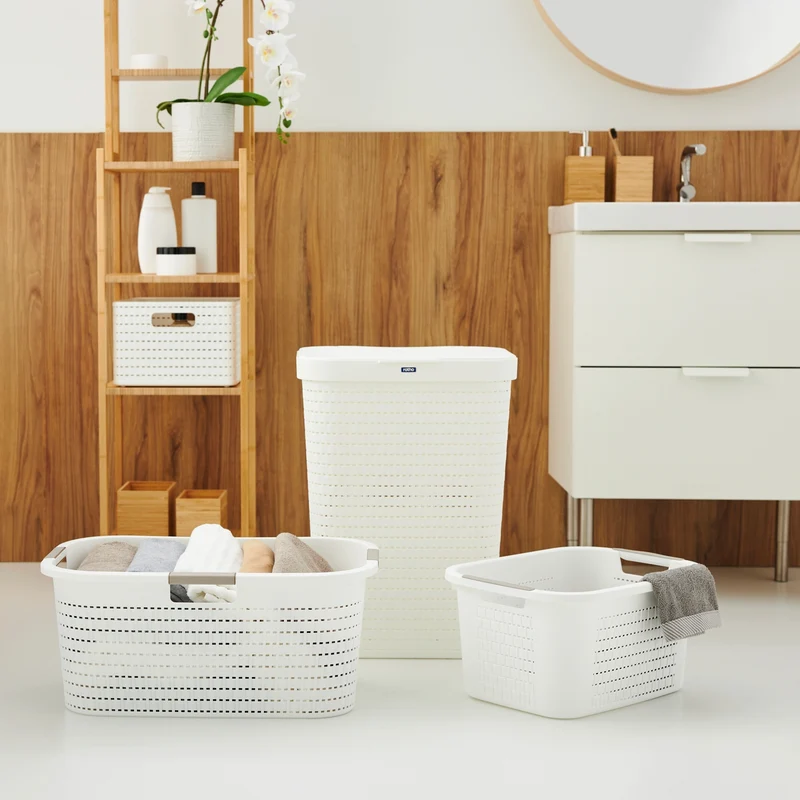 3er Set Wäschesammler 55 l COUNTRY