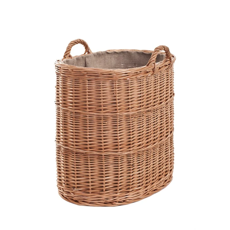 Celia wicker basket container with jute trim and handles TheWickerStories