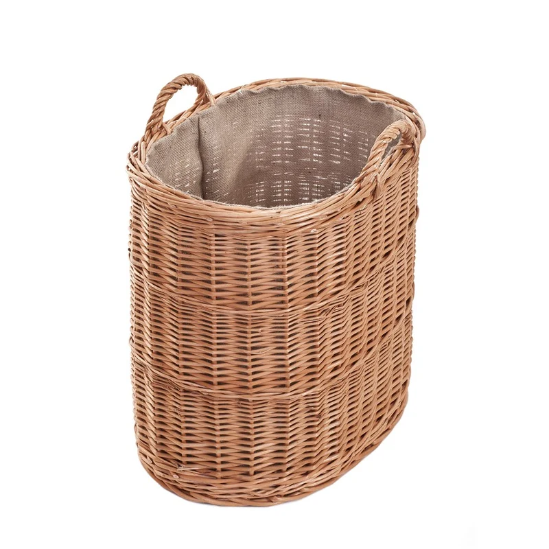 Celia wicker basket container with jute trim and handles TheWickerStories
