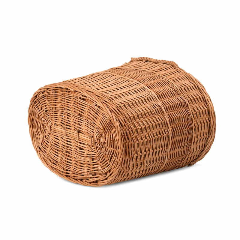 Celia wicker basket container with jute trim and handles TheWickerStories