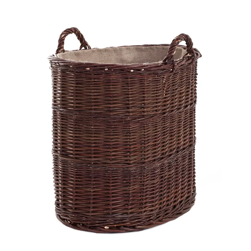 Celia wicker basket container with jute trim and handles TheWickerStories