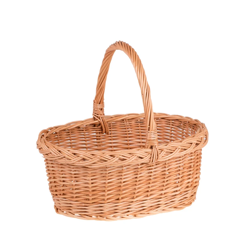 Winerissa wicker basket with handle TheWickerStories