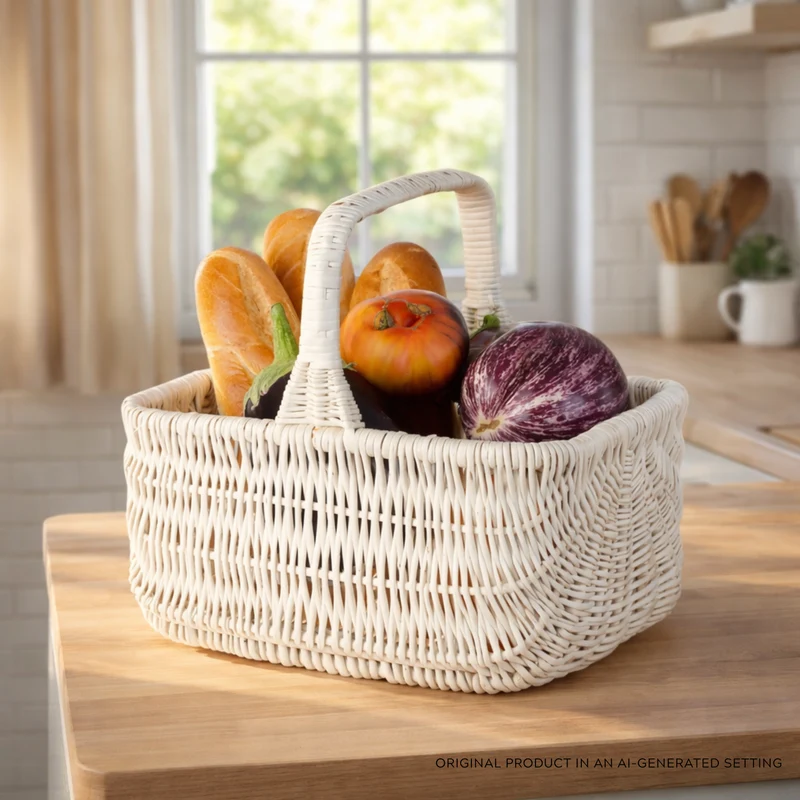 Willesia wicker shopping basket, mushroom and picnic basket, decorative gift basket TheWickerStories