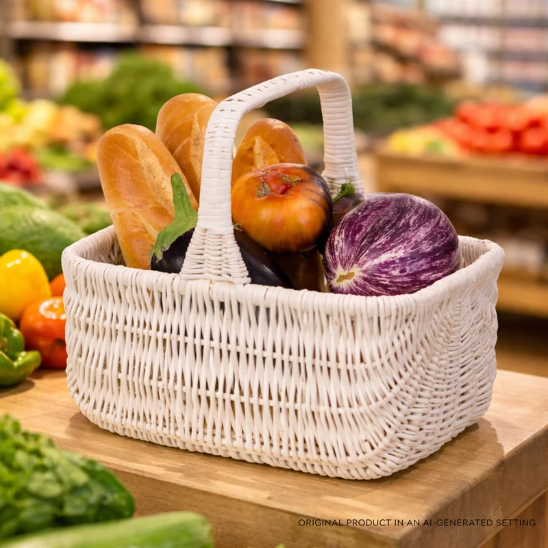 Willesia wicker shopping basket, mushroom and picnic basket, decorative gift basket TheWickerStories