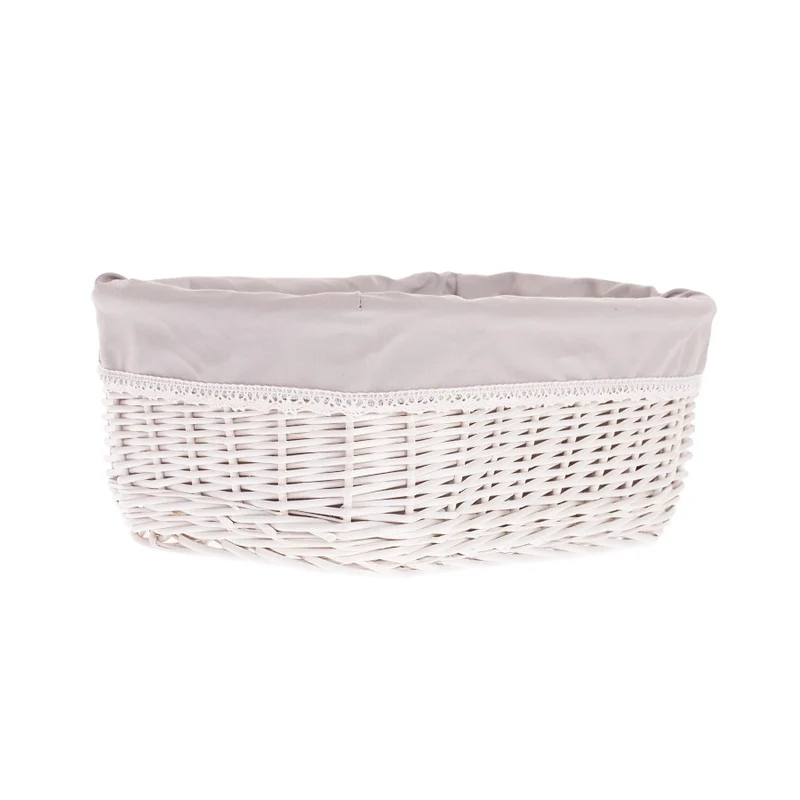Nestor small wicker basket with beige lining TheWickerStories