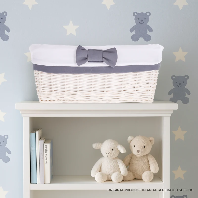Nestor small wicker basket with white lining TheWickerStories