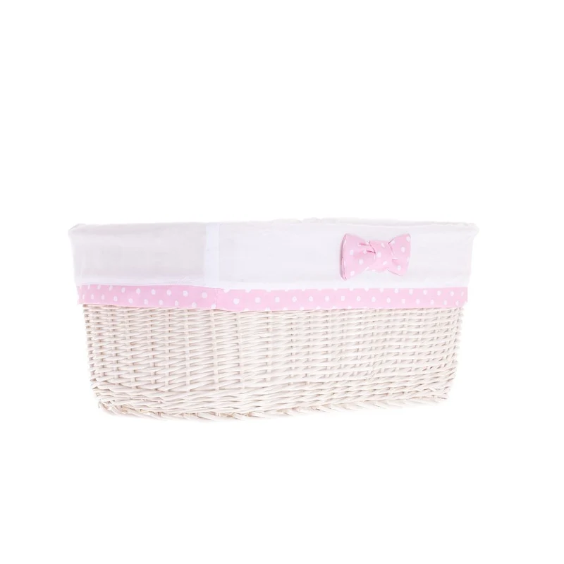 Nestor small wicker basket with white lining TheWickerStories