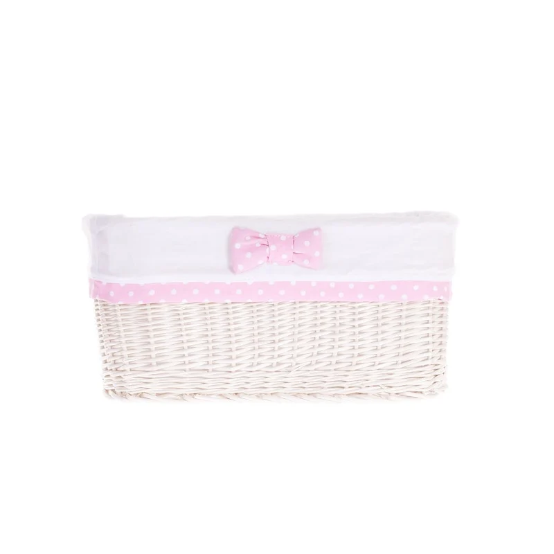 Nestor small wicker basket with white lining TheWickerStories
