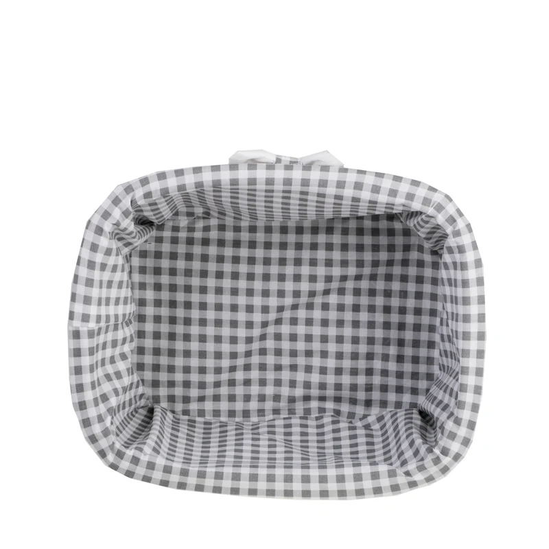 Nestor small wicker basket with grey lining TheWickerStories