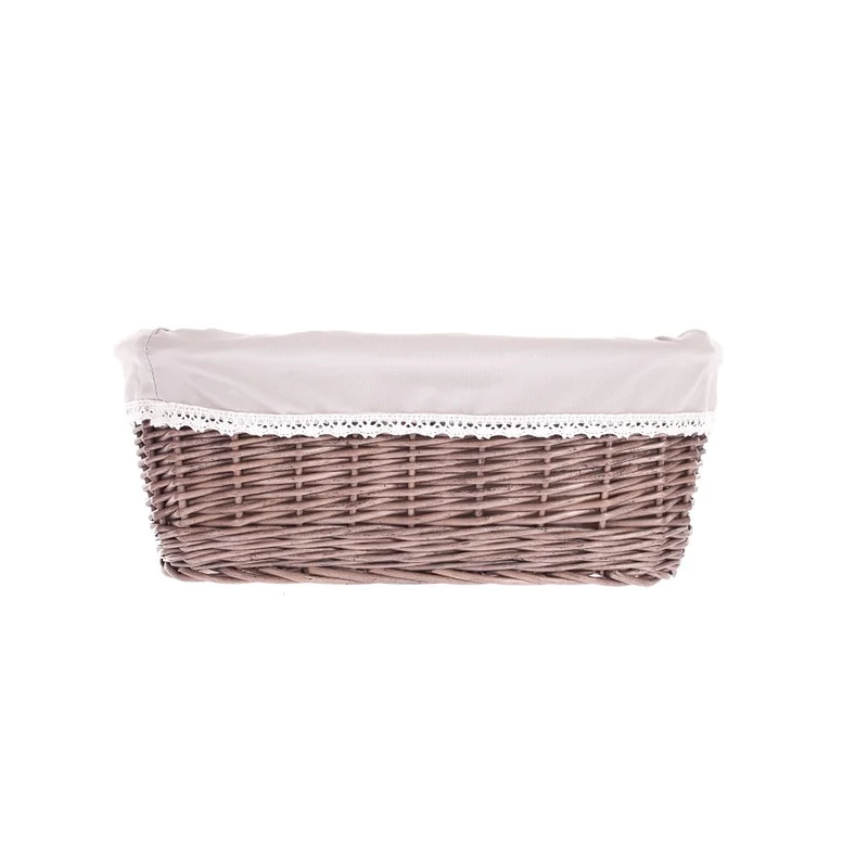 Nestor small wicker basket with beige lining TheWickerStories