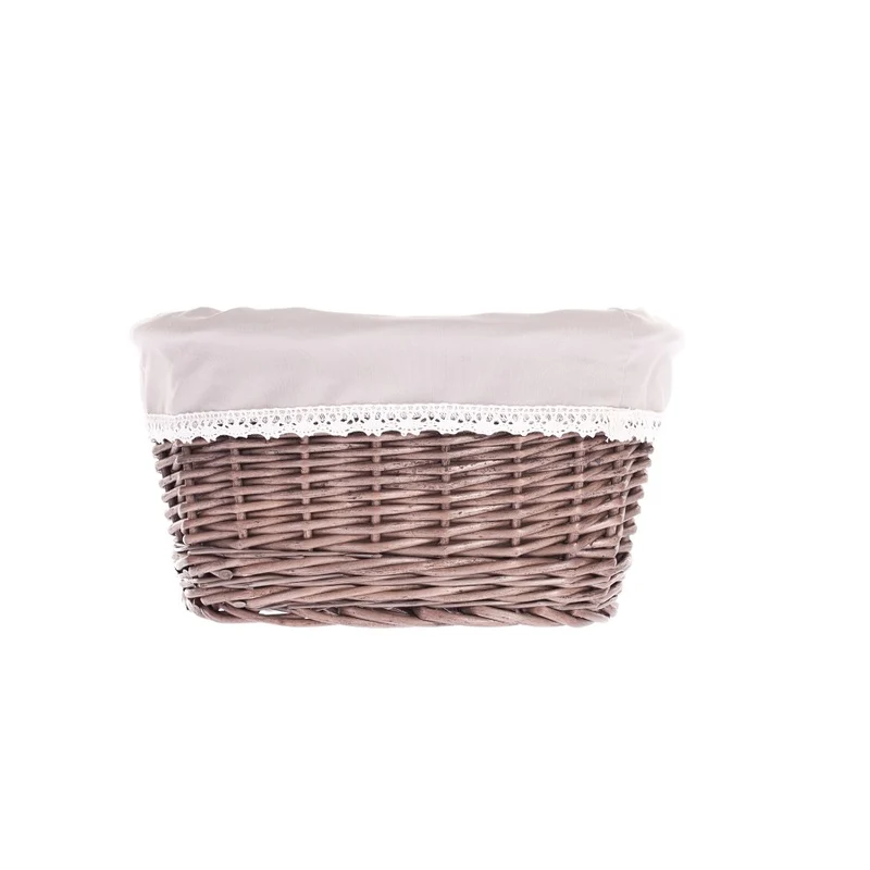Nestor small wicker basket with beige lining TheWickerStories