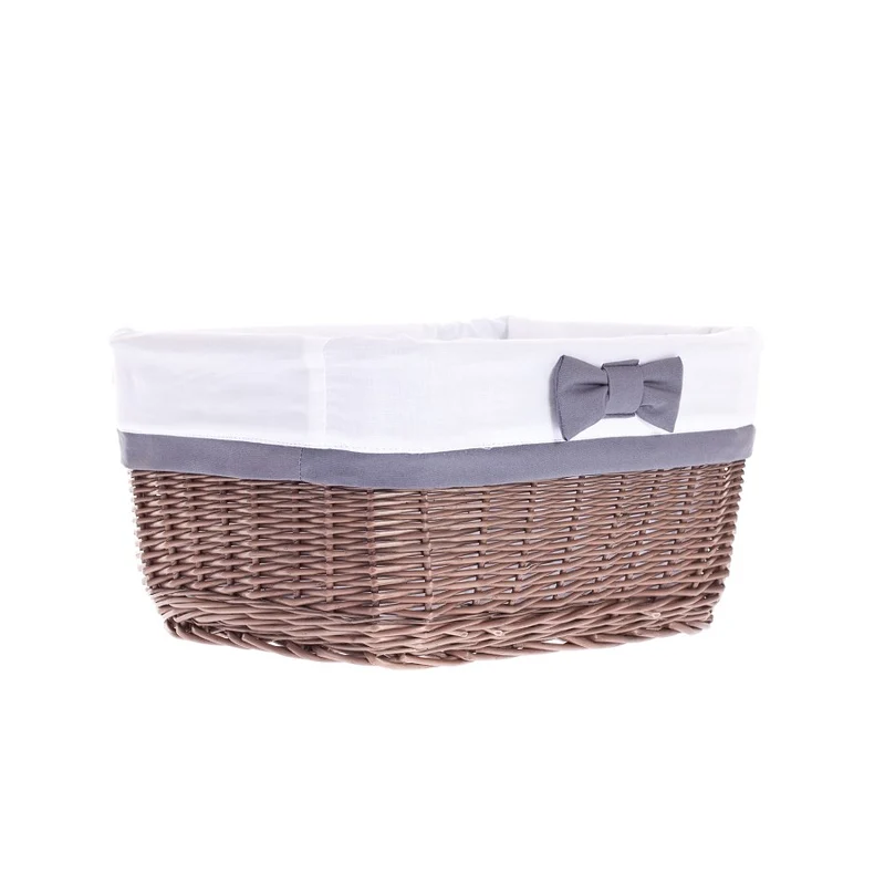 Nestor small wicker basket with white lining TheWickerStories