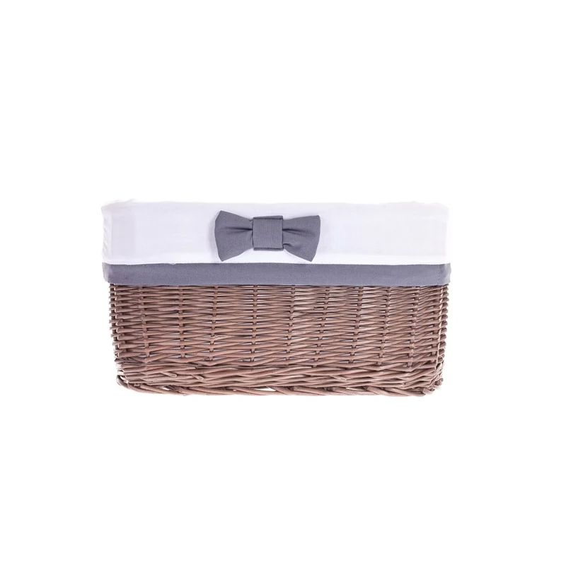 Nestor small wicker basket with white lining TheWickerStories