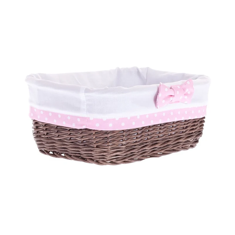 Nestor small wicker basket with white lining TheWickerStories