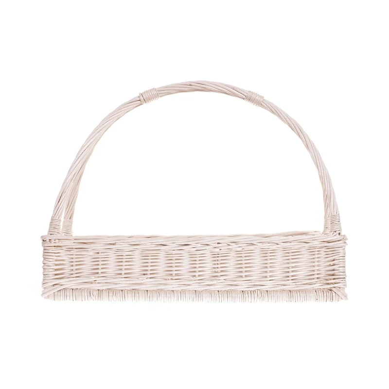 Allium wicker serving basket with double handle TheWickerStories