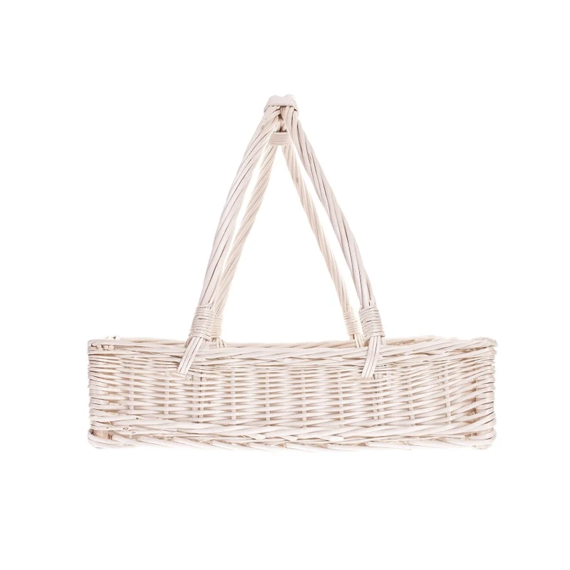 Allium wicker serving basket with double handle TheWickerStories