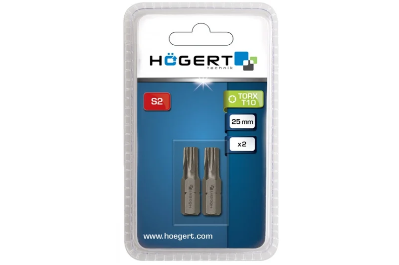 Końcówki wkrętakowe TORX T10, 25mm, 2 szt