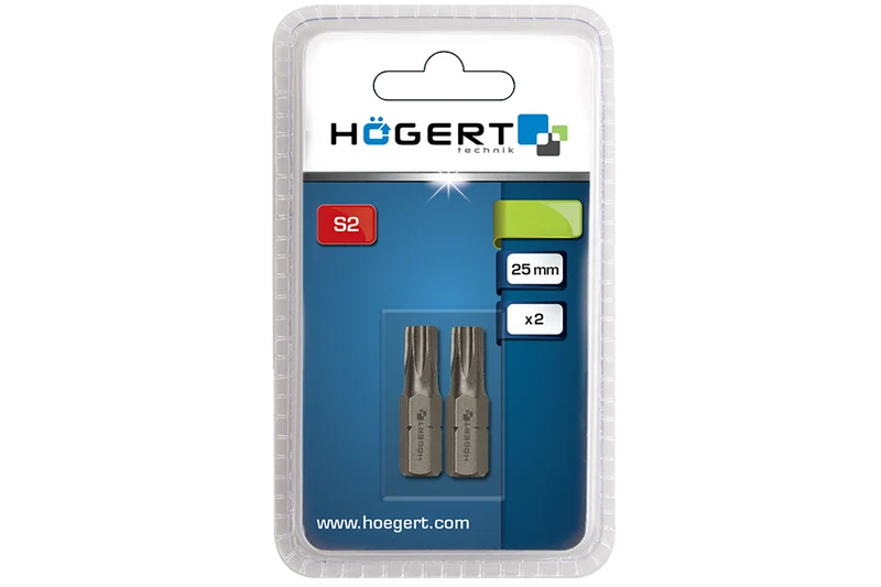 Końcówki wkrętakowe TORX T25, 25mm, 2 szt