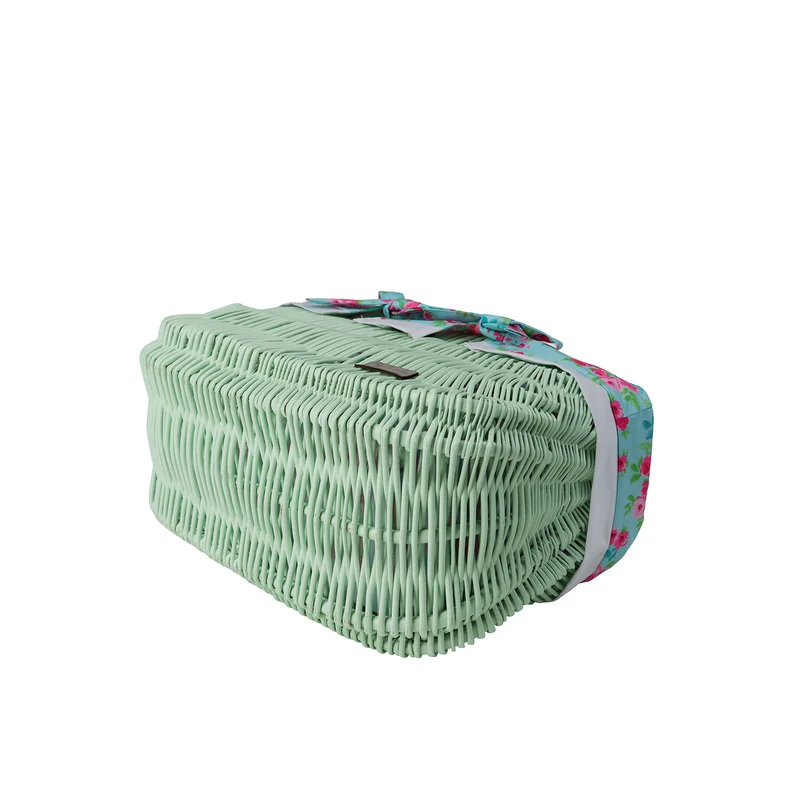 Werlissa wicker bag, women's handbag, picnic basket with handles and trim TheWickerStories