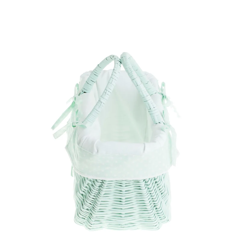 Werlissa wicker bag, women's handbag, picnic basket with handles and trim TheWickerStories