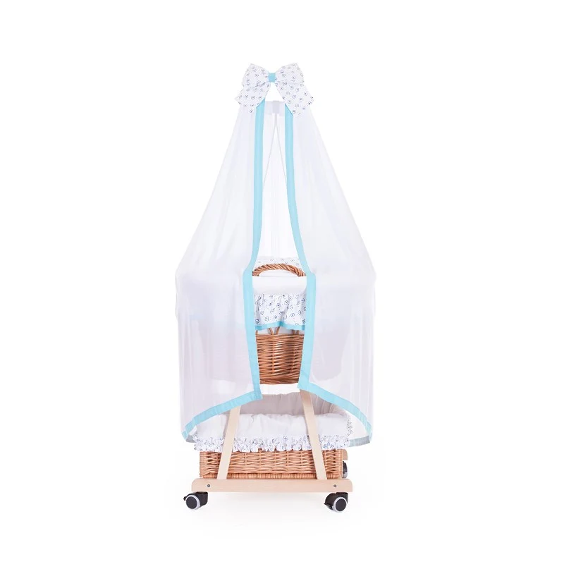 Papilio Moses basket with white lining and accessories TheWickerStories