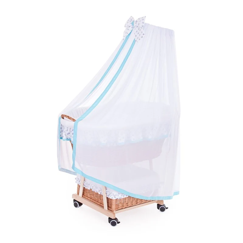 Papilio Moses basket with white lining and accessories TheWickerStories