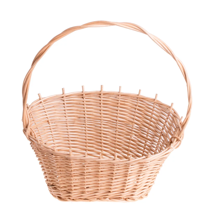 Zorilla wicker gift basket with handle TheWickerStories