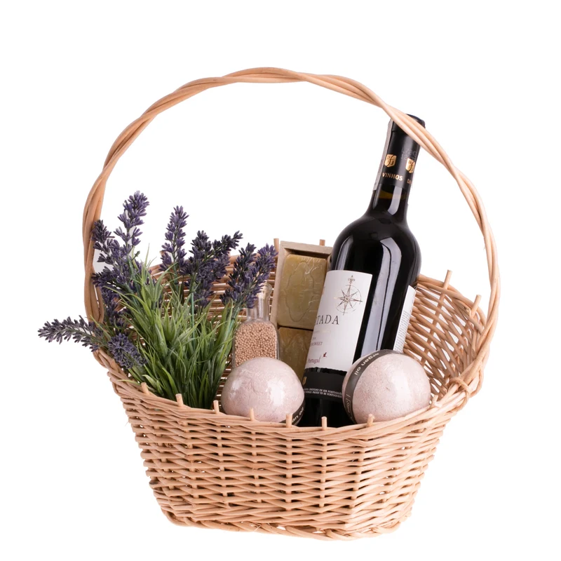 Zorilla wicker gift basket with handle TheWickerStories