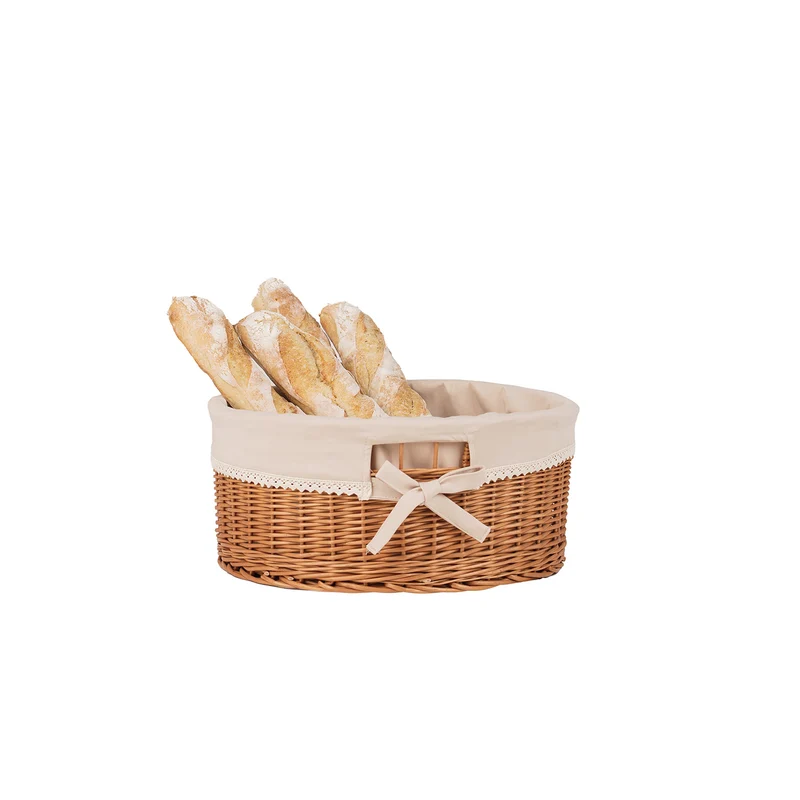 Nova wicker basket with beige lining TheWickerStories