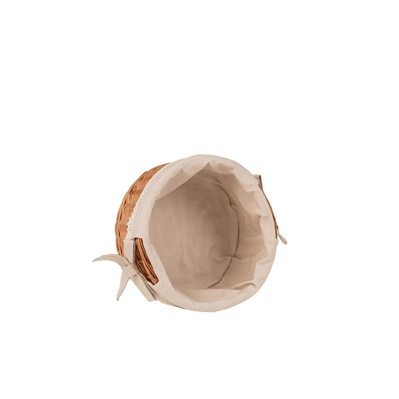 Nova wicker basket with beige lining TheWickerStories