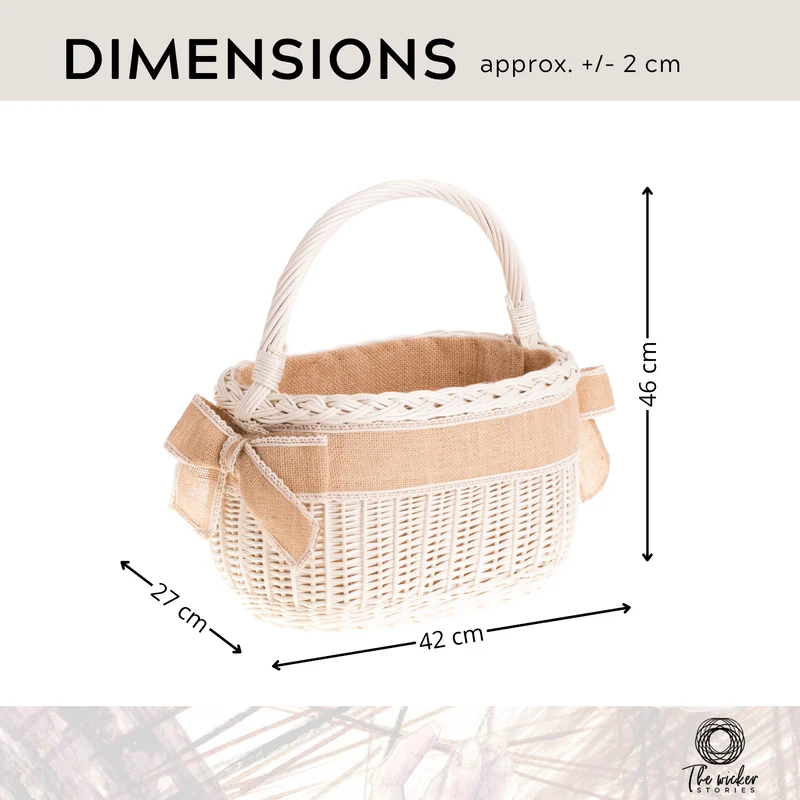 Wictorissa wicker shopping basket, mushroom and picnic basket, decorative gift basket TheWickerStories
