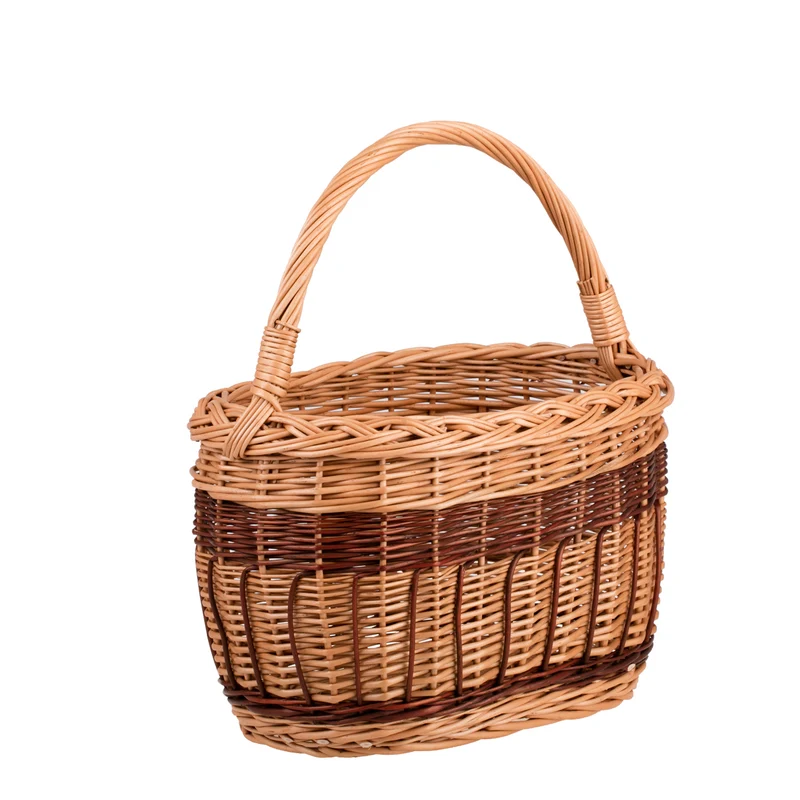 Wictorissa wicker shopping basket, mushroom and picnic basket, decorative gift basket TheWickerStories