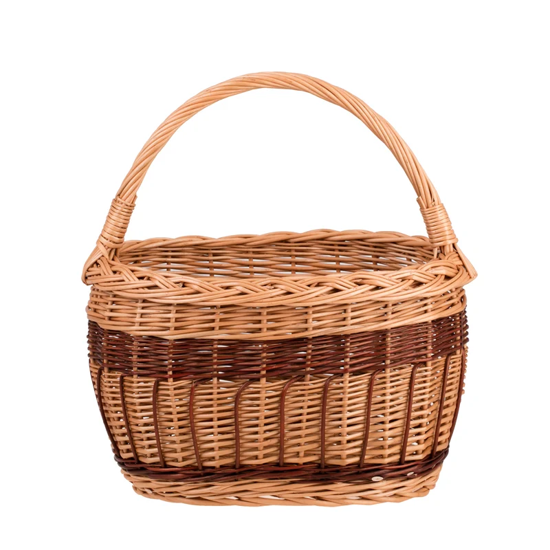Wictorissa wicker shopping basket, mushroom and picnic basket, decorative gift basket TheWickerStories