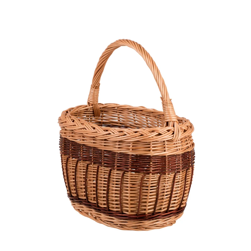 Wictorissa wicker shopping basket, mushroom and picnic basket, decorative gift basket TheWickerStories