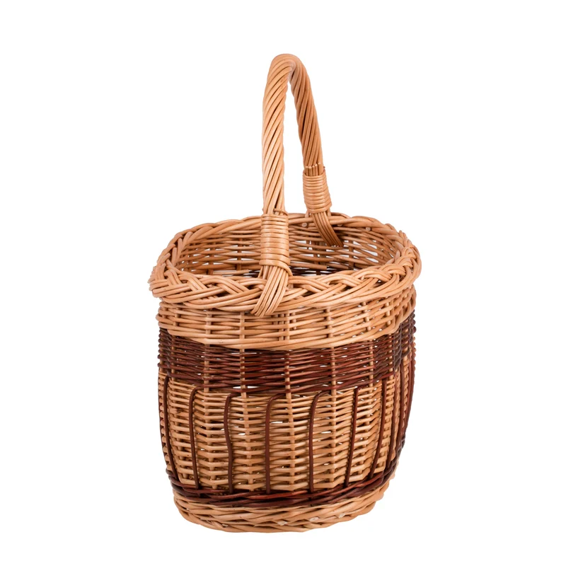 Wictorissa wicker shopping basket, mushroom and picnic basket, decorative gift basket TheWickerStories