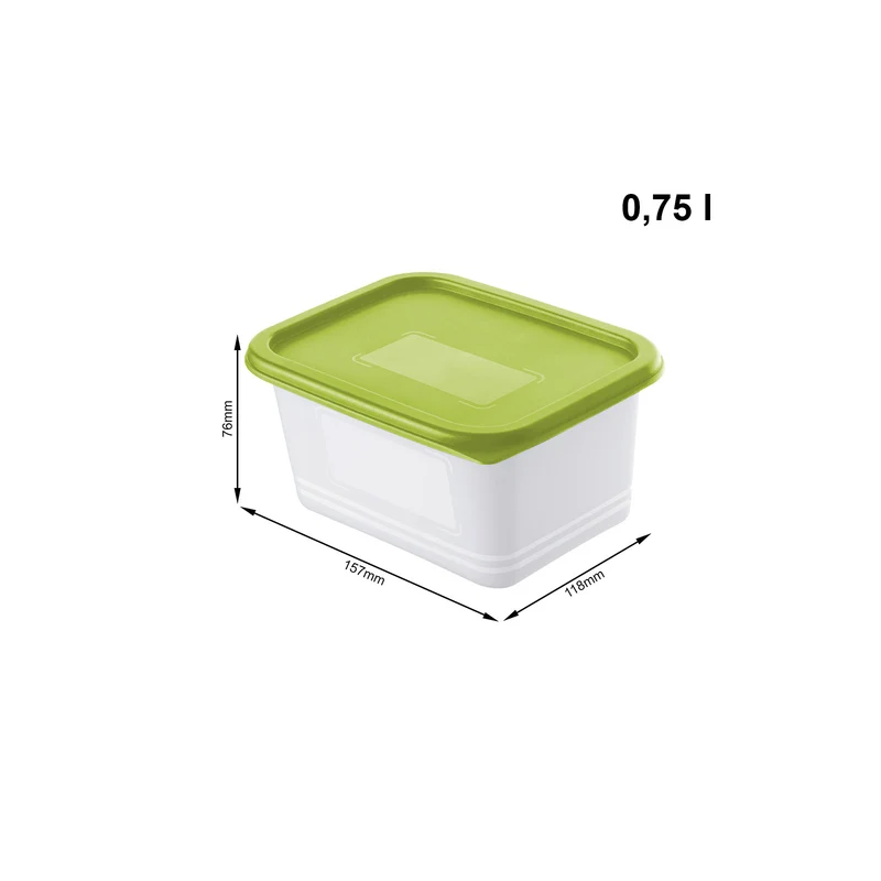 4er Set Gefrierdosen 0,75 l DOMINO