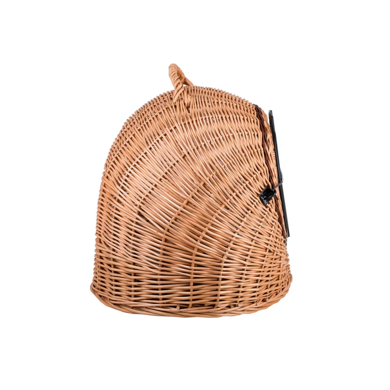 Tactus wicker cat house with cushion, wicker pet house, lockable pet carrier TheWickerStories