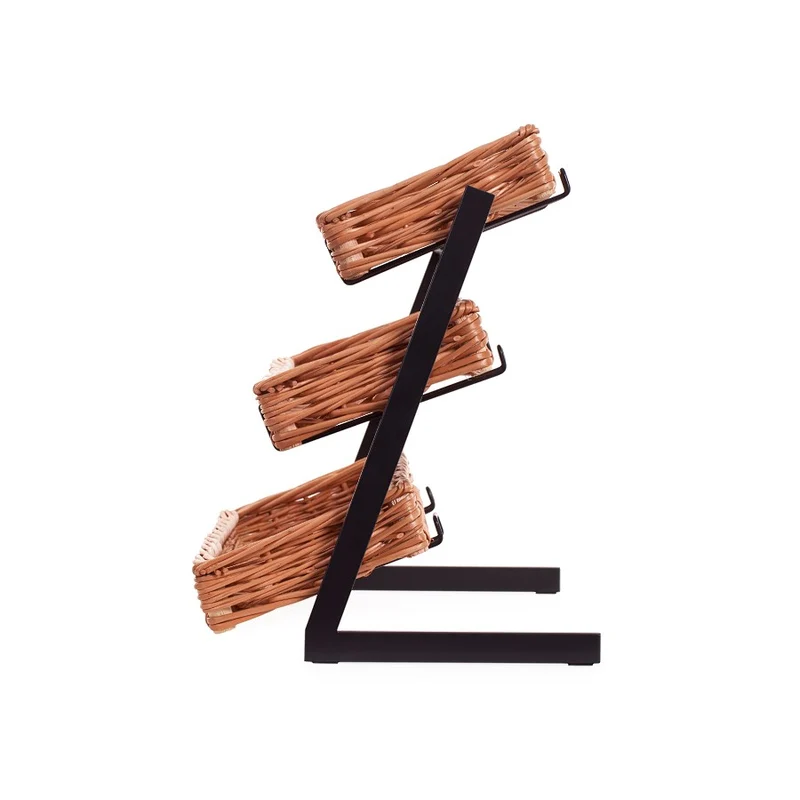 Kerodon metal stand with 3 wicker baskets TheWickerStories