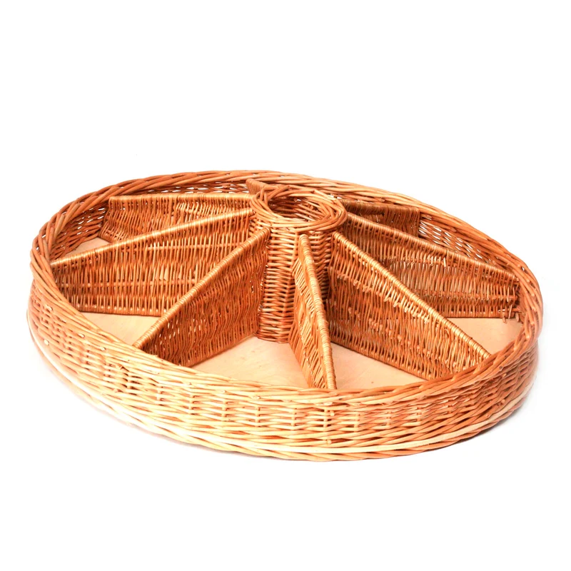 Judith wicker display basket with compartments TheWickerStories