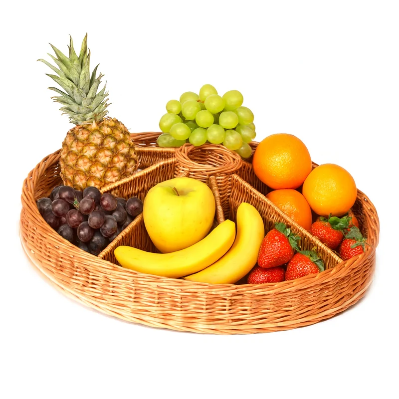 Judith wicker display basket with compartments TheWickerStories
