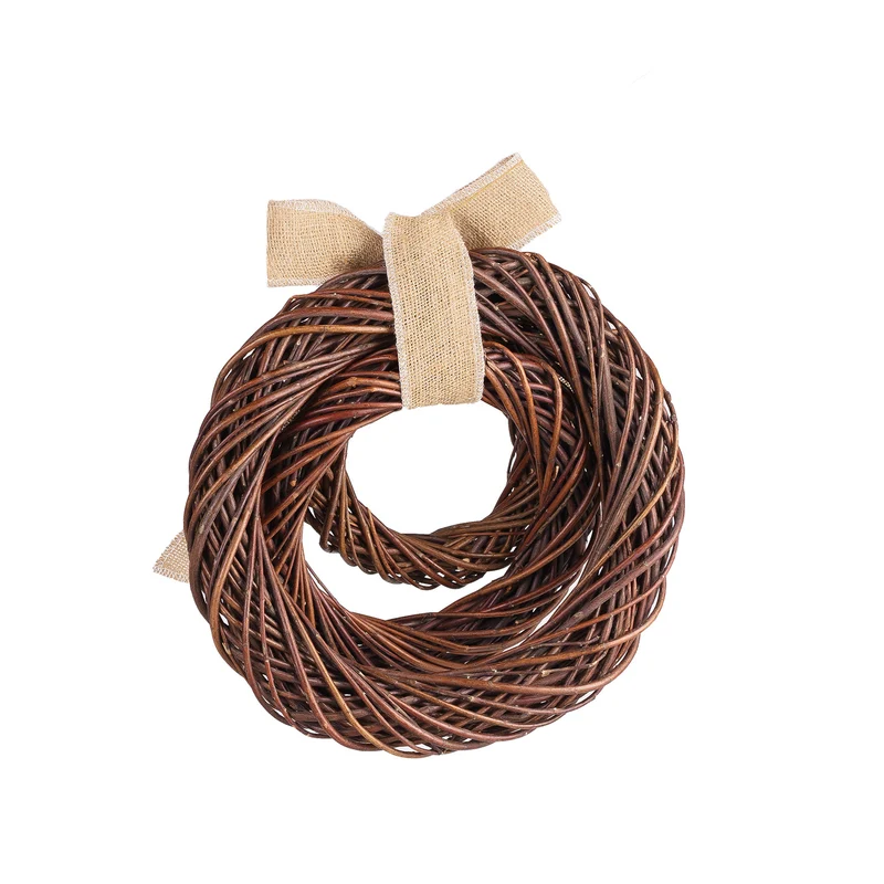Helladia wicker set of 3 wreaths with bow TheWickerStories