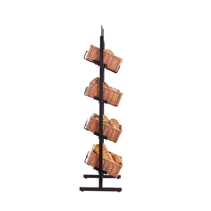 Kerodon metal stand with 4 wicker baskets TheWickerStories