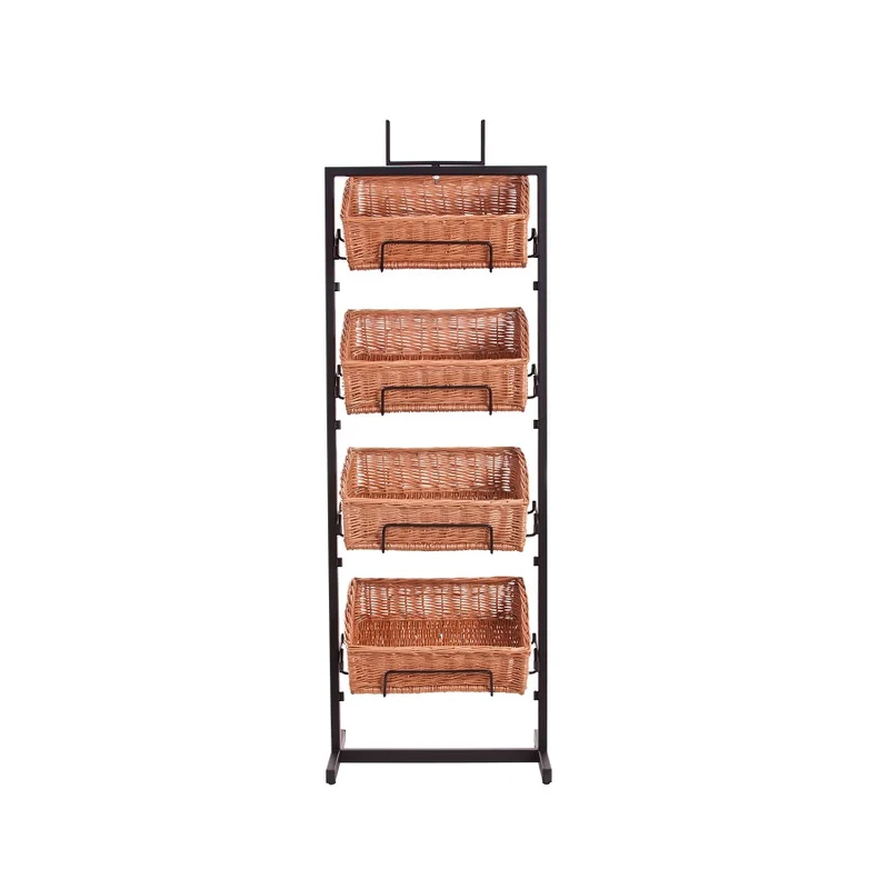 Kerodon metal stand with 4 wicker baskets TheWickerStories