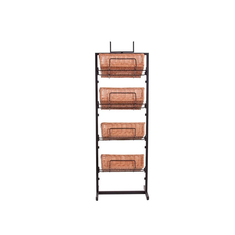 Kerodon metal stand with 4 wicker baskets TheWickerStories