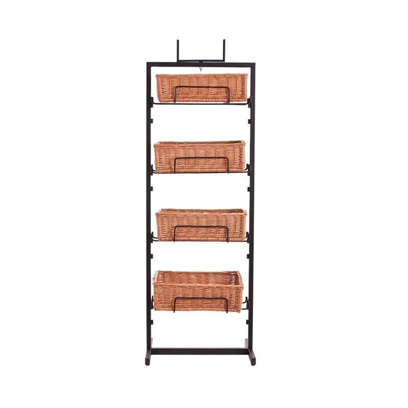Kerodon metal stand with 4 wicker baskets TheWickerStories