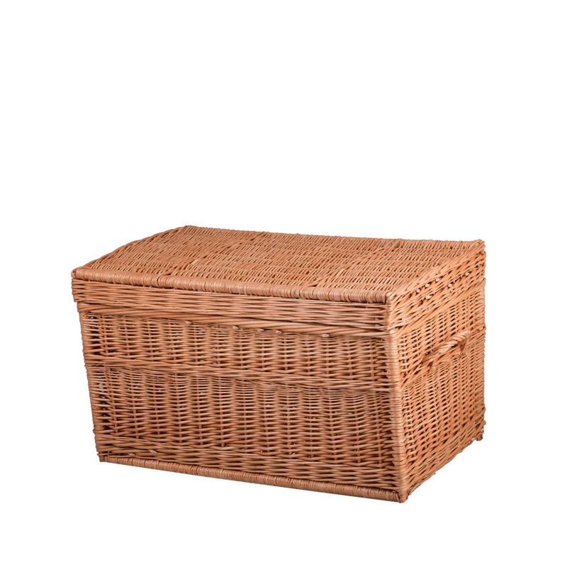 Kogia wicker basket with handles and lid TheWickerStories