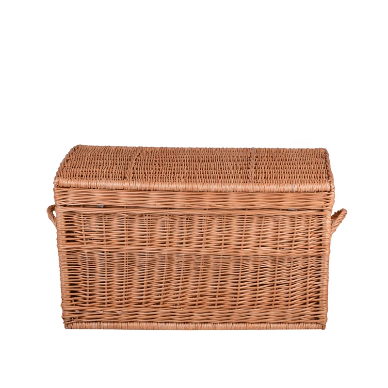 Kogia wicker basket with handles and lid TheWickerStories