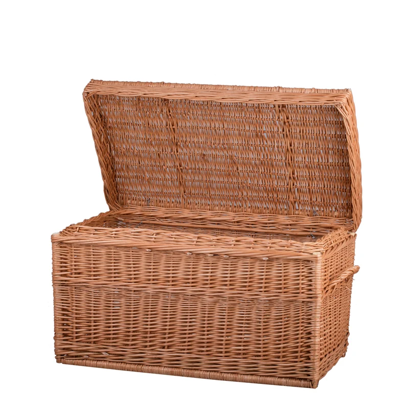 Kogia wicker basket with handles and lid TheWickerStories