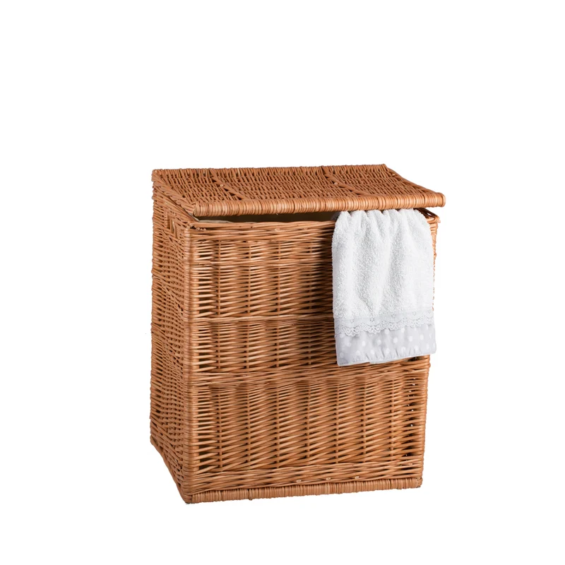 Ardea wicker laundry basket with lid TheWickerStories